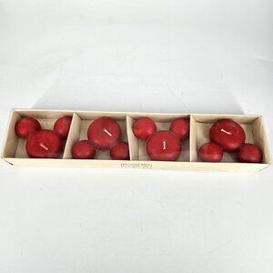 Disney Mickey Head Floating Candles Set Of 4 Red Walt Disney World At Home